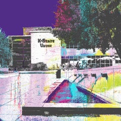 K-State Student Union (Iconic, Street Art, Vibrant, Graffiti, Metalldruck)