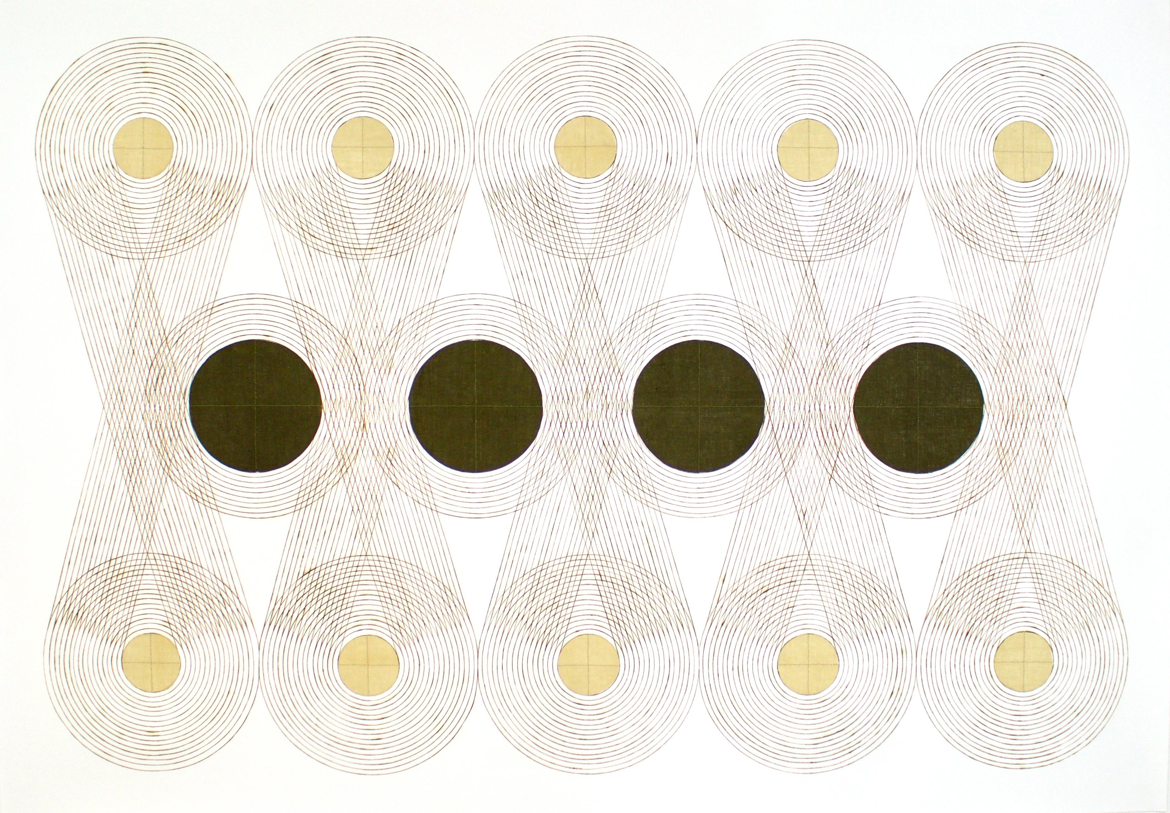 Alignement croisé - Mixed Media Art de Katrine Hildebrandt