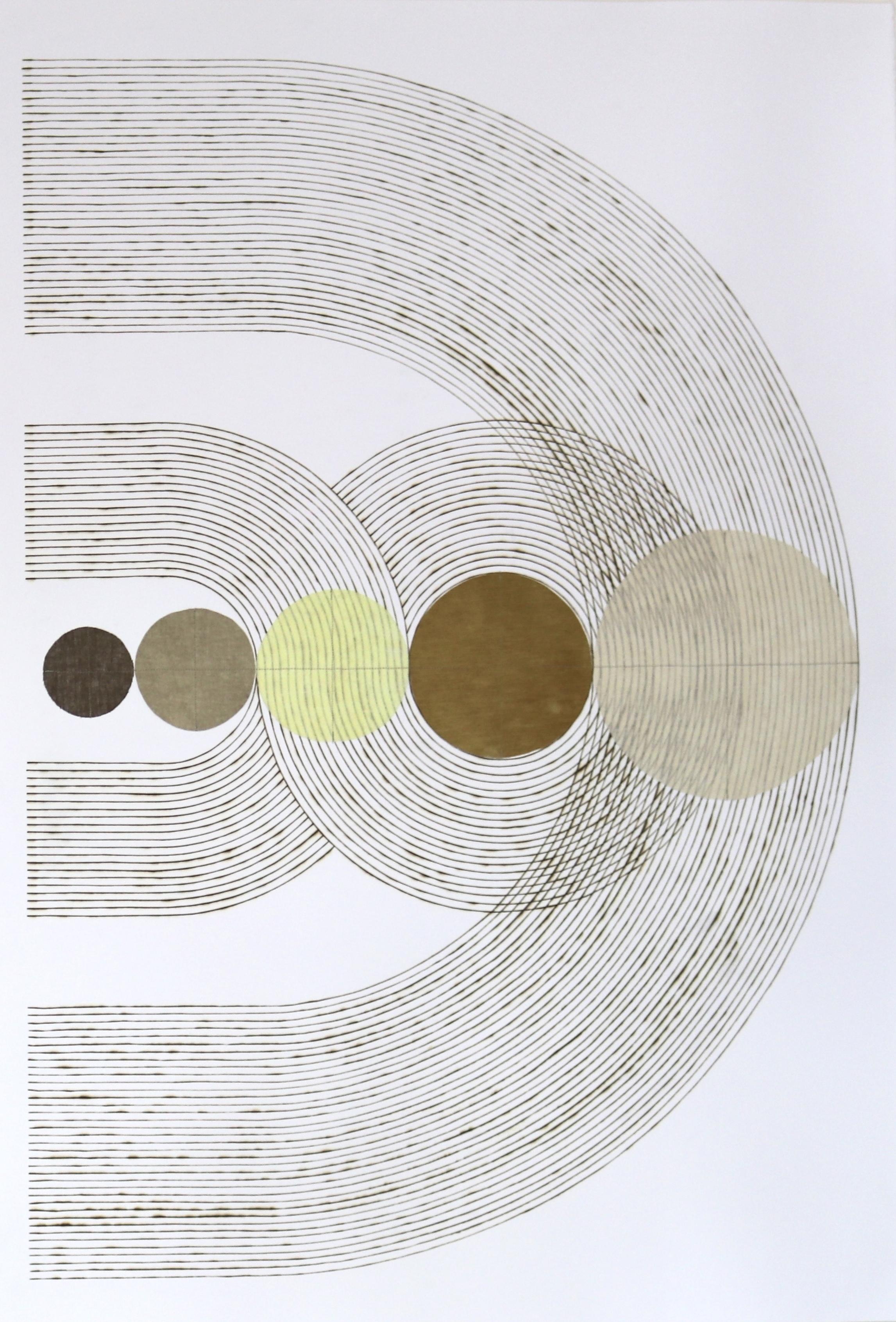 Twist 
Turn II (pairs with Twist 
Turn I to create a diptych) - Mixed Media Art by Katrine Hildebrandt