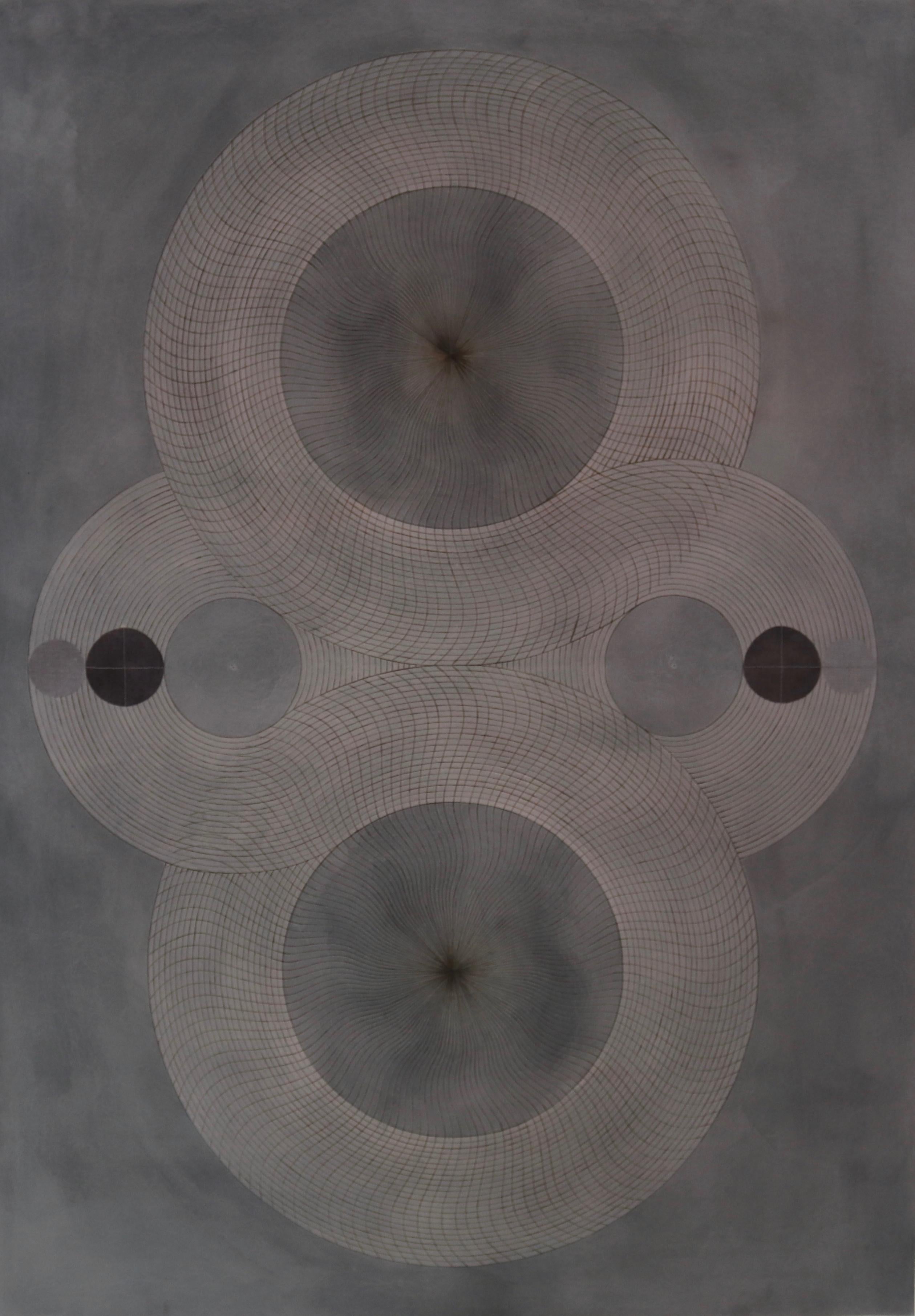 Wellenförmige Ausrichtung (Abstrakt), Mixed Media Art, von Katrine Hildebrandt