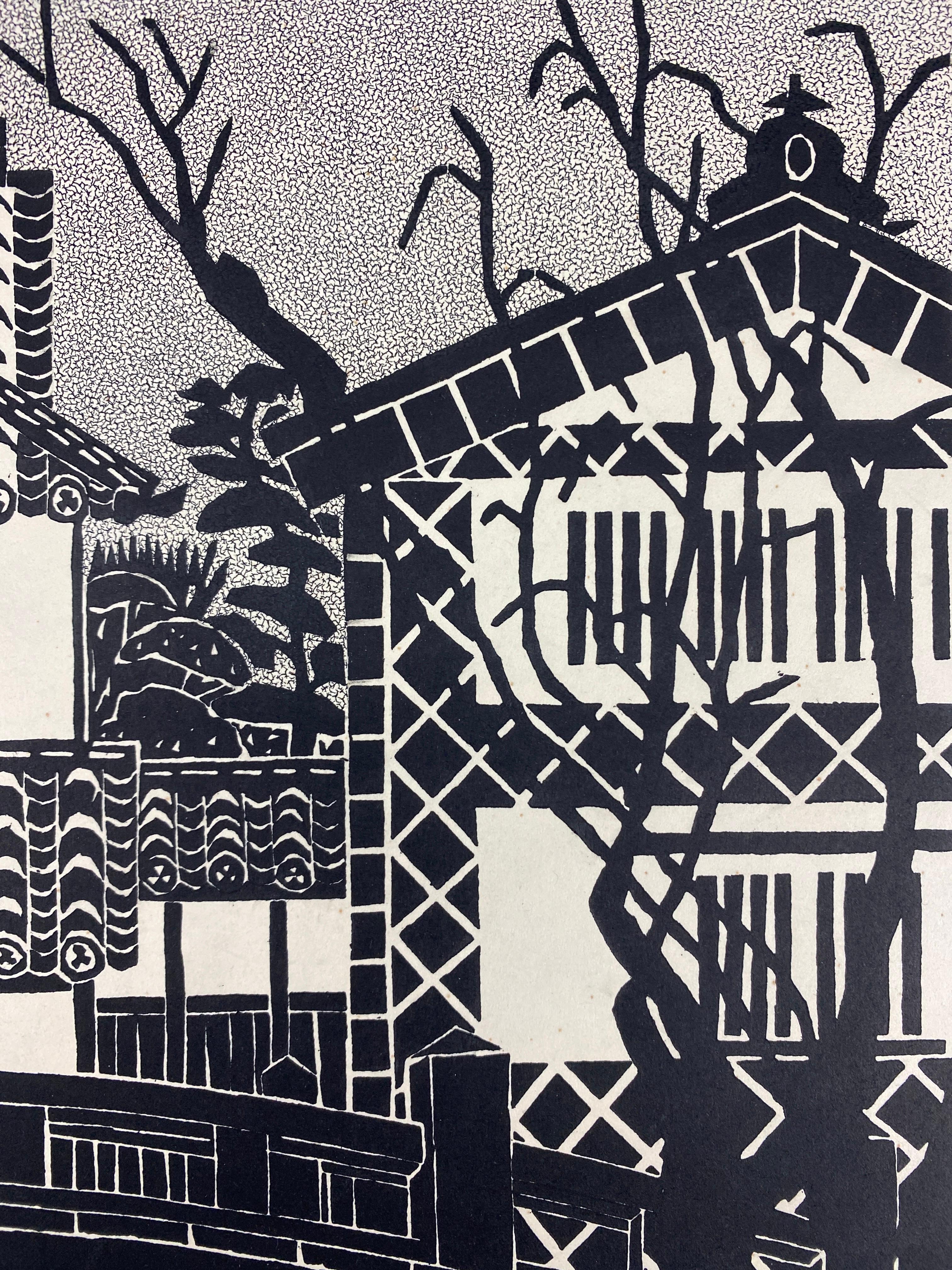 Katsujiro Terashi (giapponese, 1927-2015)

Stampa Woodblock su carta

Dimensioni: 34 × 44 cm (13,4 × 17,3 in)

Edizione: E.A. (Épreuve d'Artiste / Prova d'Artista)

Firmato a matita in basso a destra e con il sigillo rosso dell'artista.

Questa