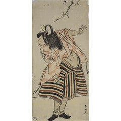 CIRCA 1790 Katsukawa Shunei Farbholzschnitt - Ichikawa Danjūrō