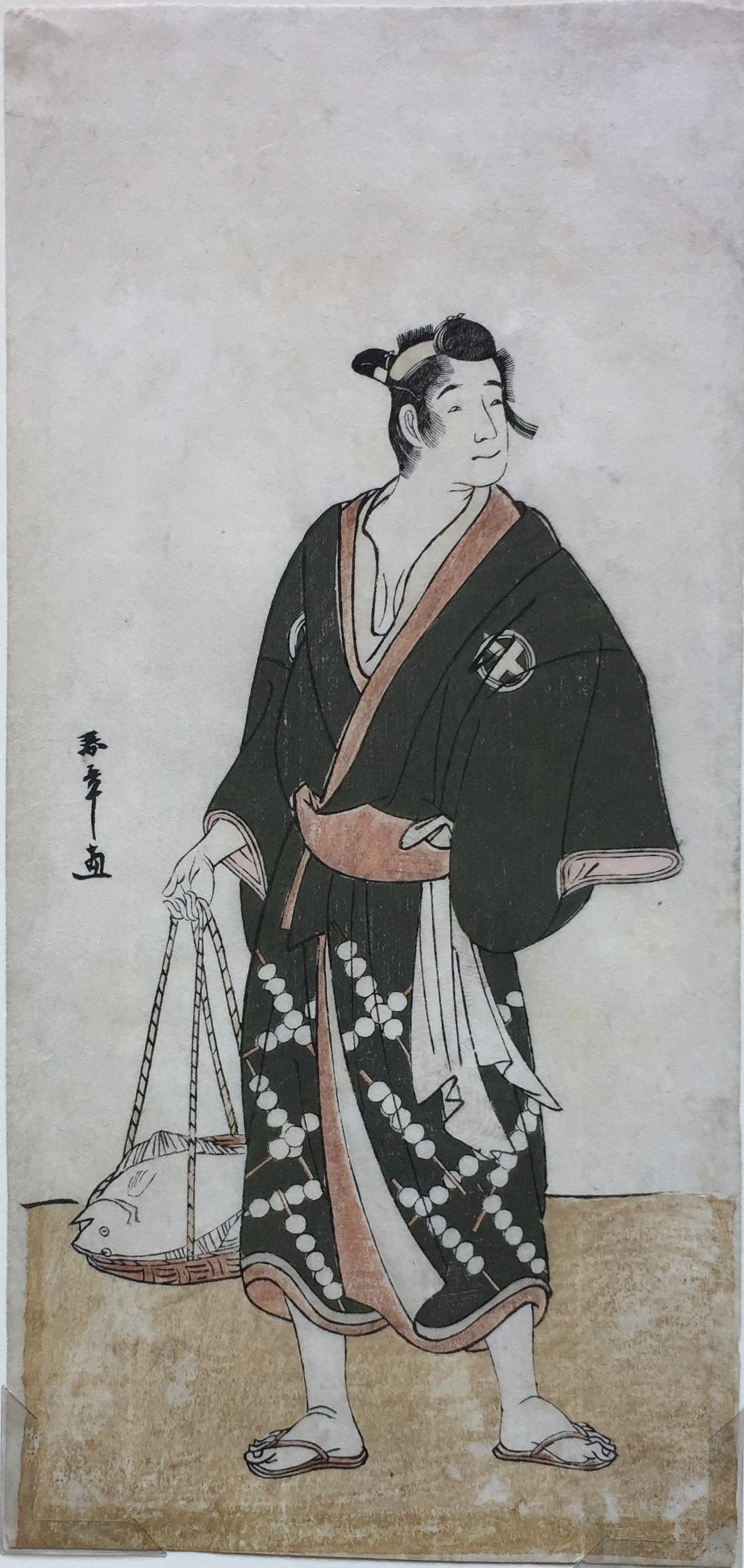 Figurative Print de Katsukawa Shunshō - El actor Otani Hiroyemon II