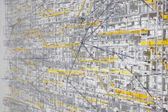 Katsumi Hayakawa, Intersection, watercolor paper and mixed media, 2017