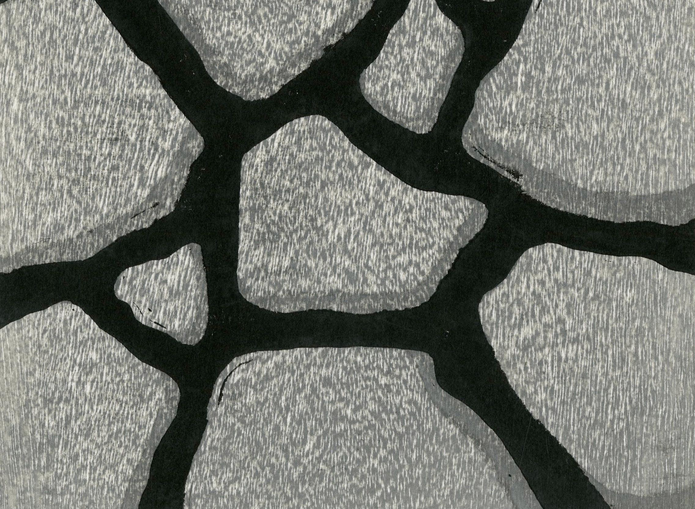 Festival n. 6 - Abstract Print Grigio di Katsunori Hamanishi