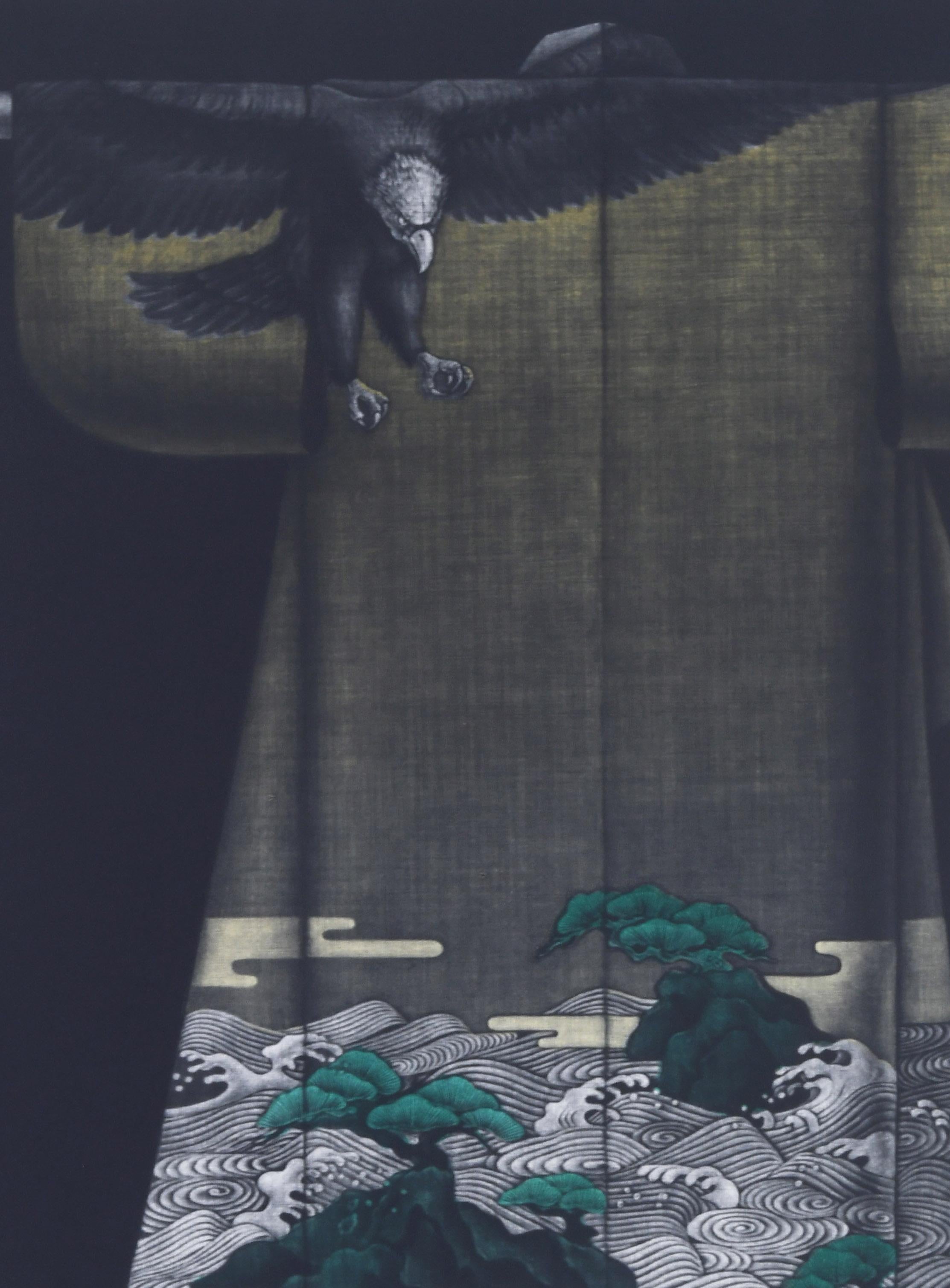Aquila a testa bianca - Animal Print Nero di Katsunori Hamanishi