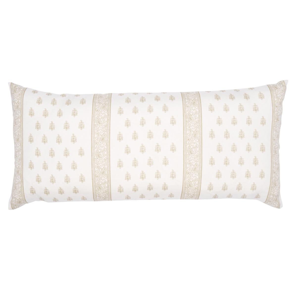 Katsura Stripe Pillow in Sand 30 x 14" For Sale