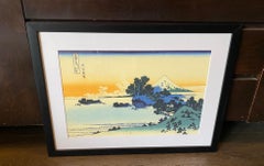 Katsushika Hokusai Japanese Woodblock Print Shichiri Beach in Sagami Province