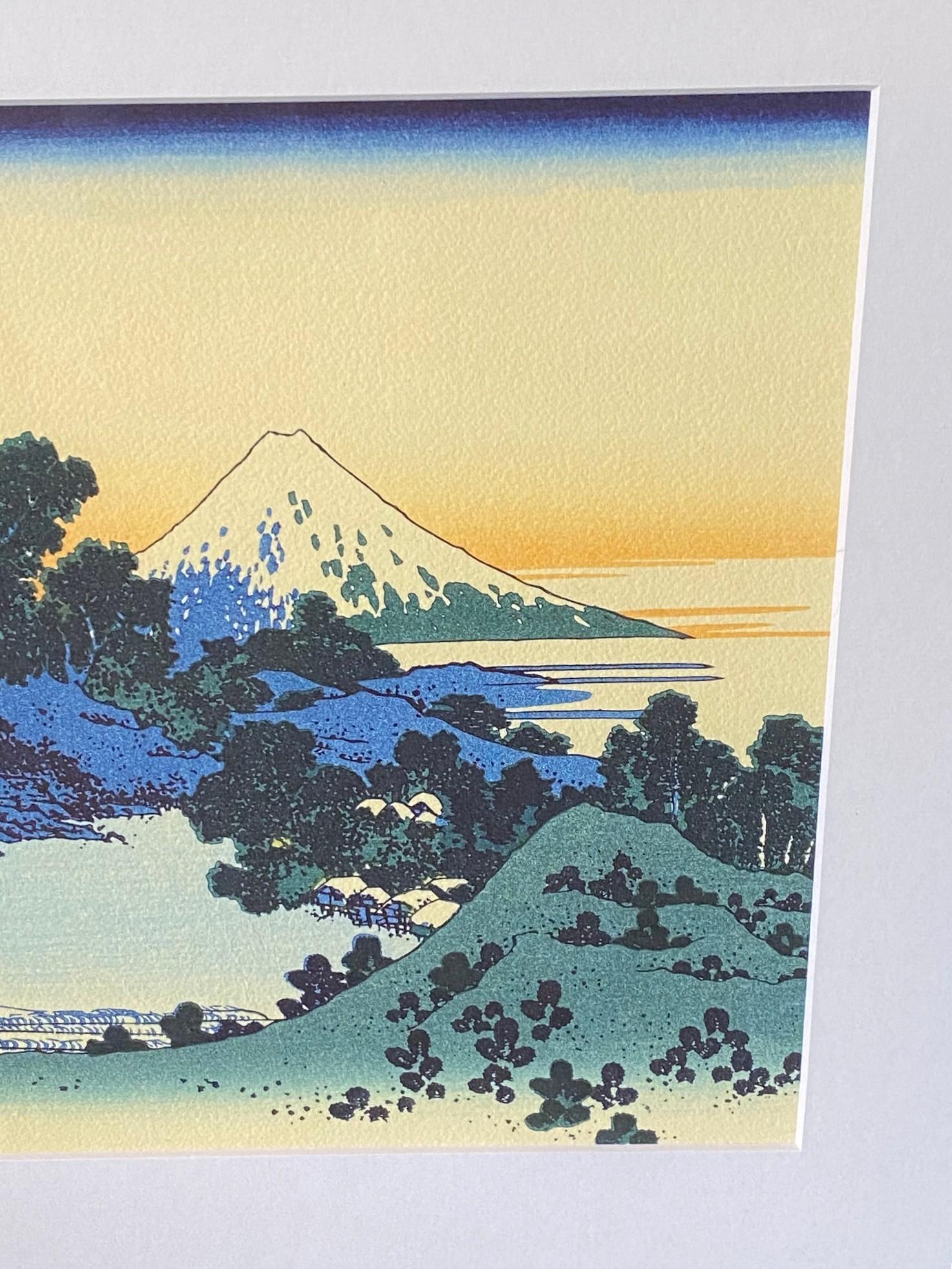 Katsushika Hokusai Japanischer Farbholzschnitt Shichiri Strand in der Provinz Sagami im Zustand „Gut“ im Angebot in Studio City, CA