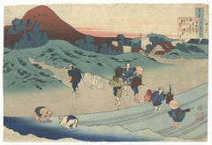 Katsushika Hokusai, Seashore, Empress Jito, Japanese Woodblock Print, Ukiyo-e
