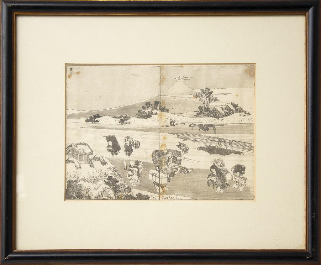 Ansicht des Mount Fuji – Holzschnitt nach K. Hokusai – 1878