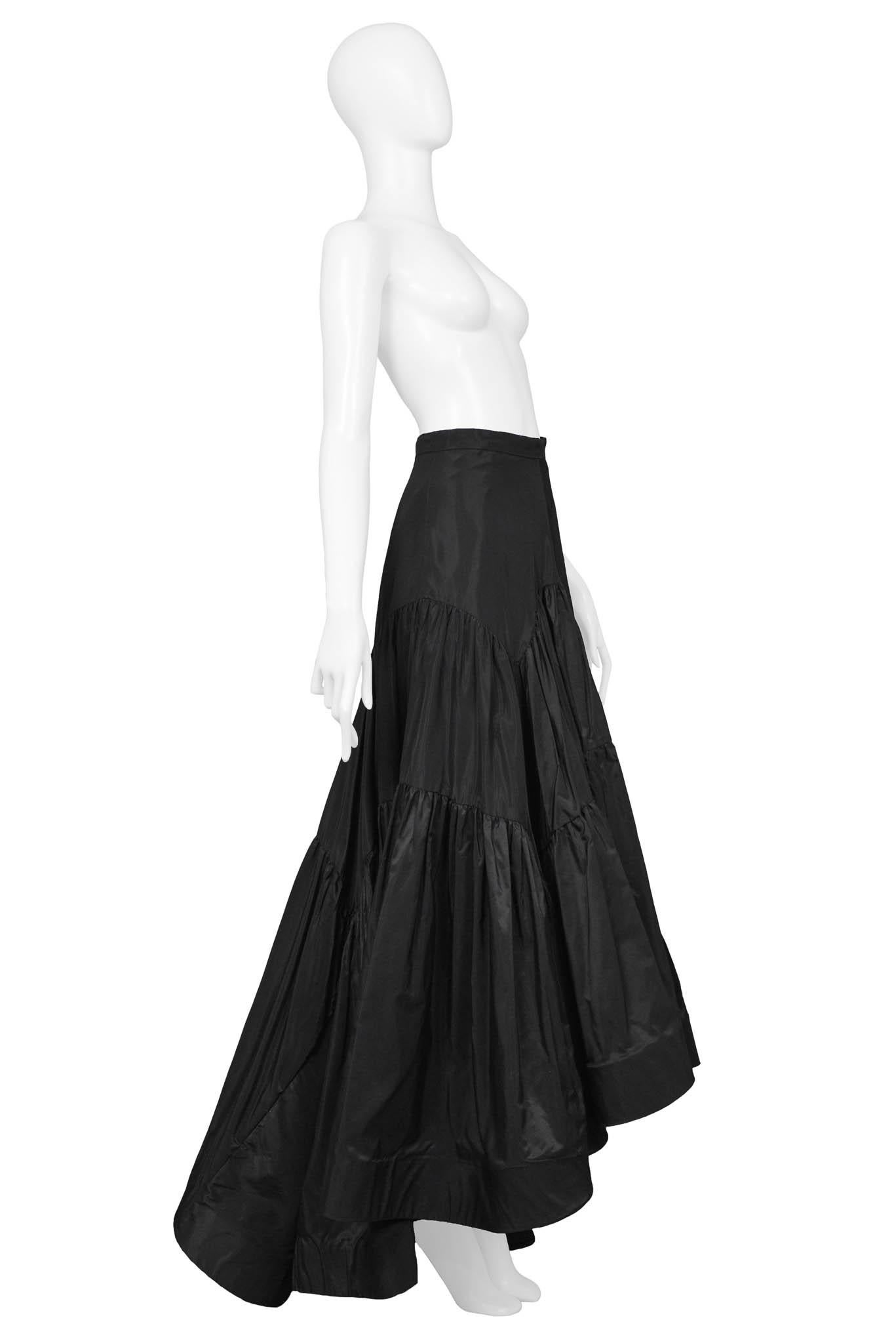Katy Rodriguez Black Ball Gown Skirt In Excellent Condition For Sale In Los Angeles, CA