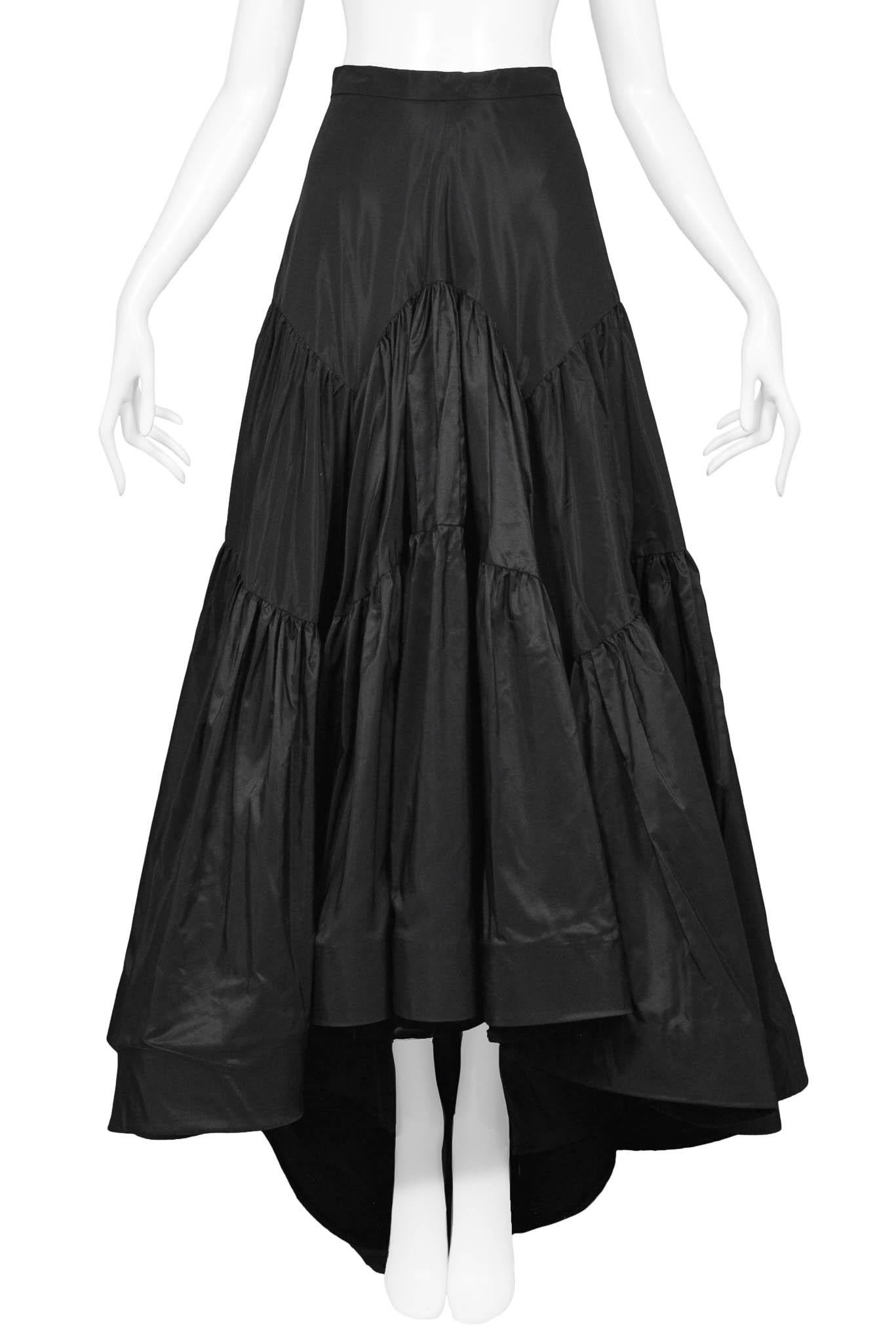 Women's Katy Rodriguez Black Ball Gown Skirt For Sale