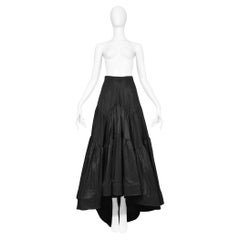 Used Katy Rodriguez Black Ball Gown Skirt