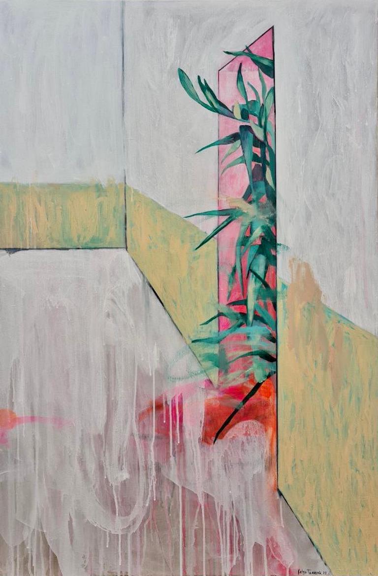 In The Room #5 de Katya Tsareva - Peinture expressionniste, huile sur toile, 2021
