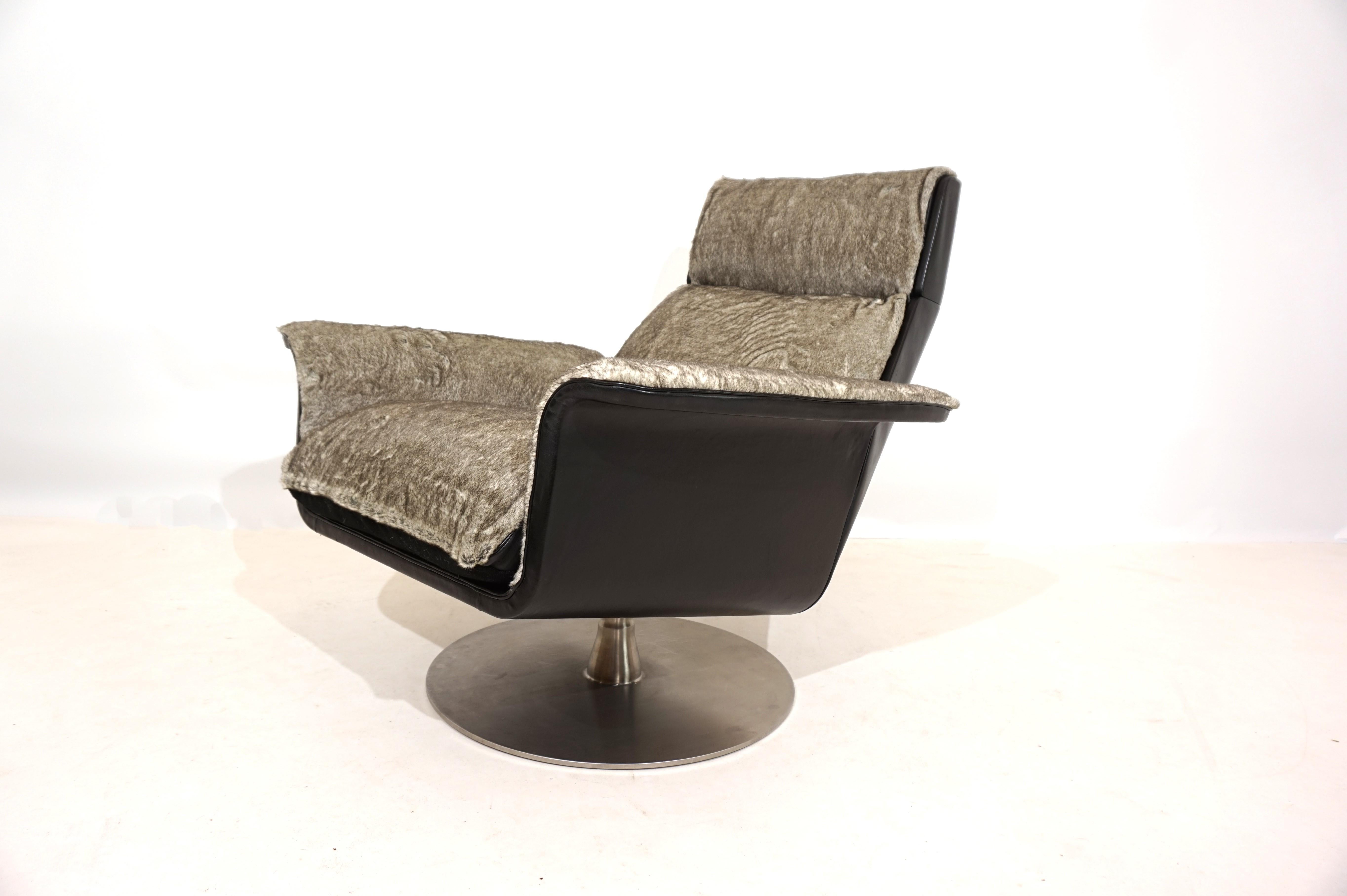 Chaise longue Kaufeld Siesta 62 avec pouf de Jacques Brule en vente 10