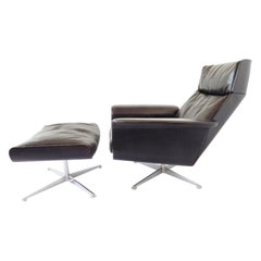Kaufeld Siesta 62 Lounge Chair with Ottoman by Jacques Brule