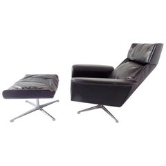 Kaufeld Siesta 62 Lounge Chair with Ottoman by Jacques Brule