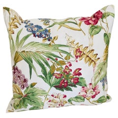 Kauffmann Fabric Tropical Foliage Pillow Feather insert