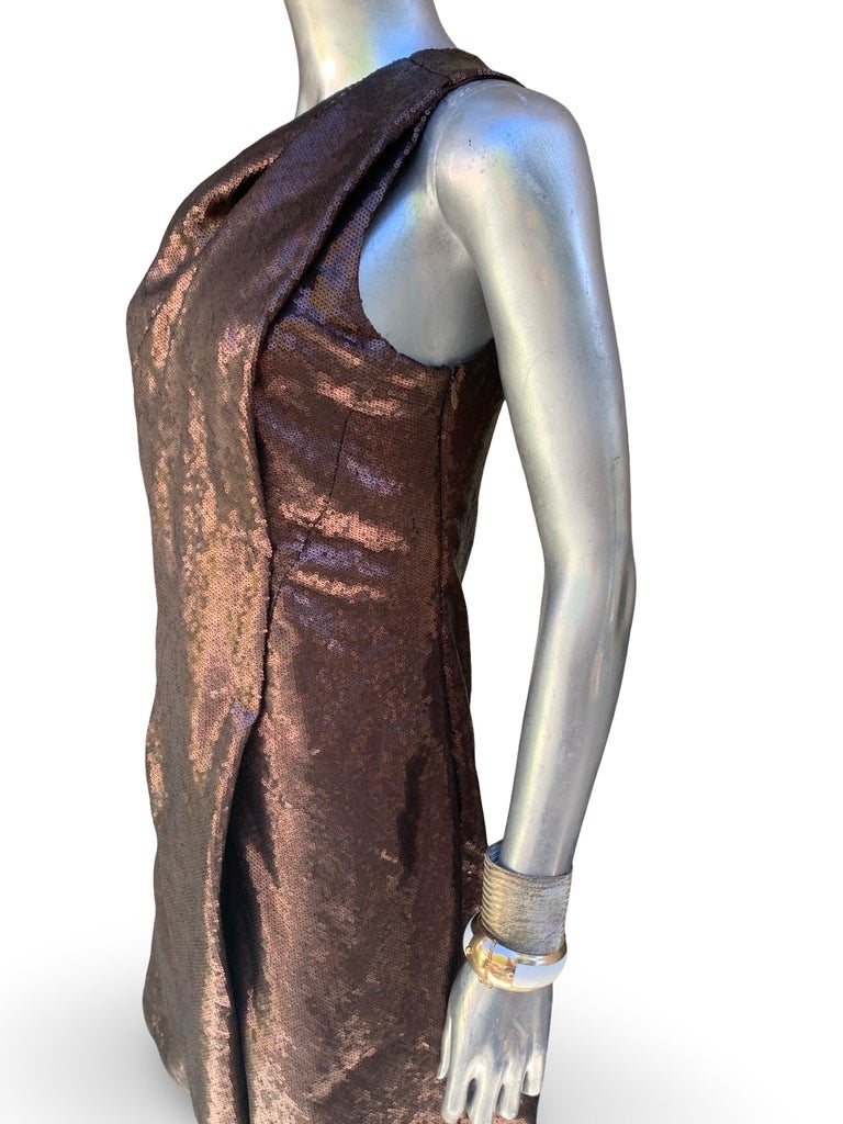 dress club 1940s Copper Evening Dress M  The Barn Owl Vintage Goods