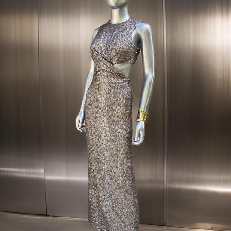 dress to impress waist beads ASHLEYlauren 11434 One Shoulder Fully Beaded Gown main image 1