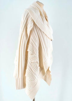 Kaufmanfranco White Cable-knit Cardigan SIZE S