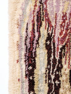 'Kaukametsä' Rya Wool Rug by Aappo Härkönen, 1950s
