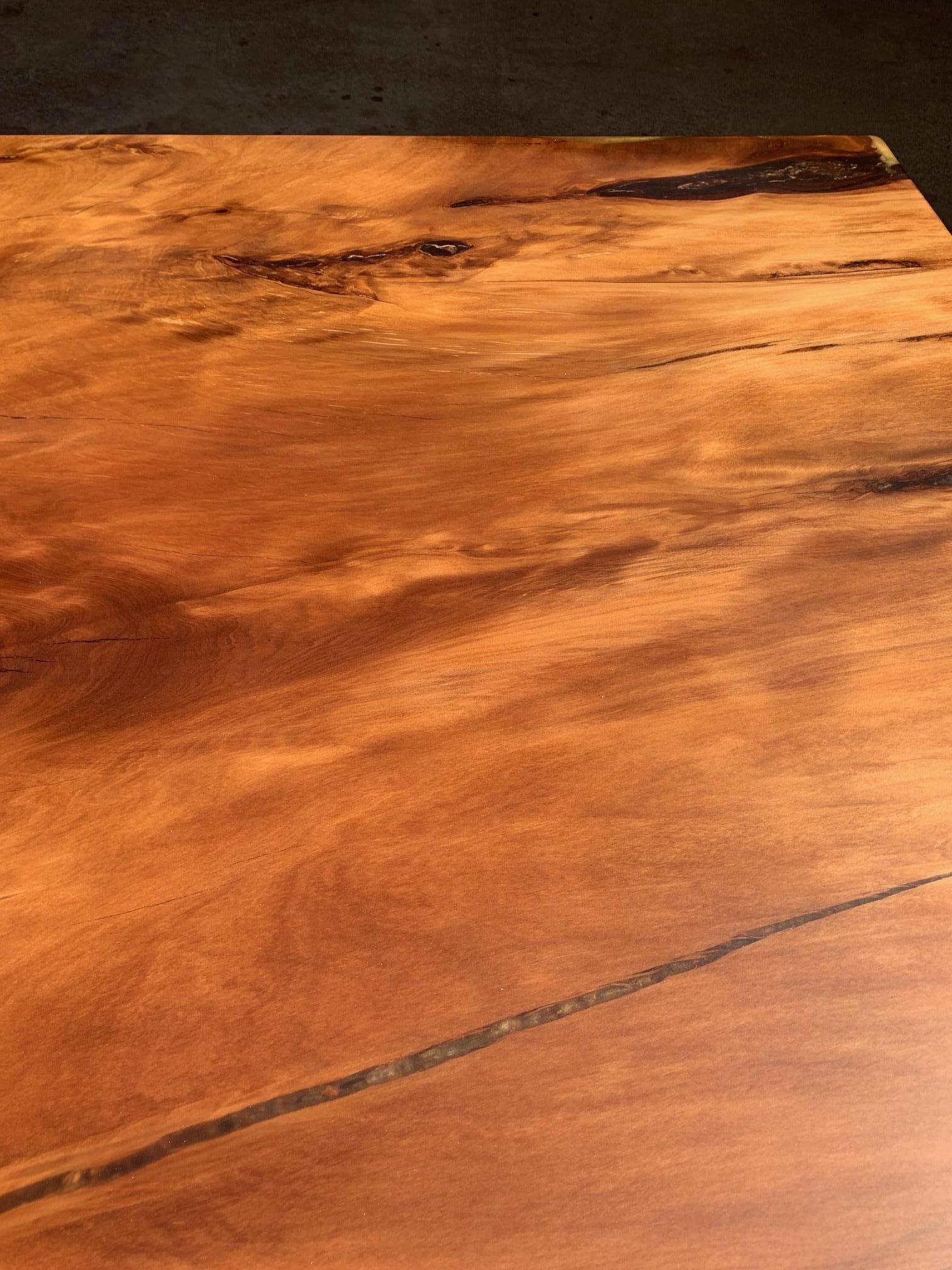 Contemporary Kauri Coffee Table in Solid Ancient Kauri Wood For Sale