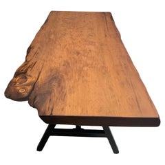 Kauri Dining Table in Solid Ancient Kauri Wood and Amber