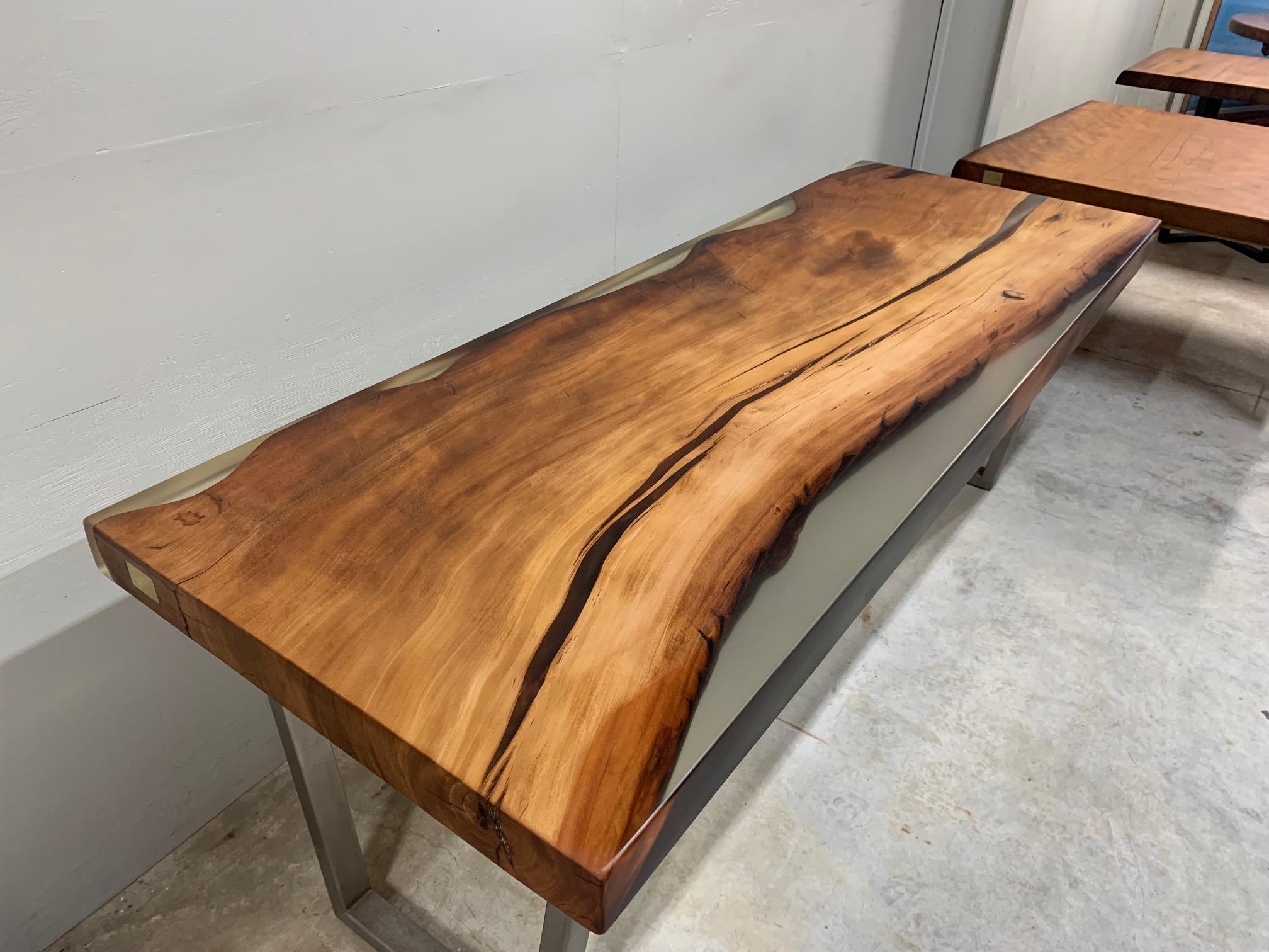 Table de salle à manger Kauri en bois massif de Kauri ancien en vente 4