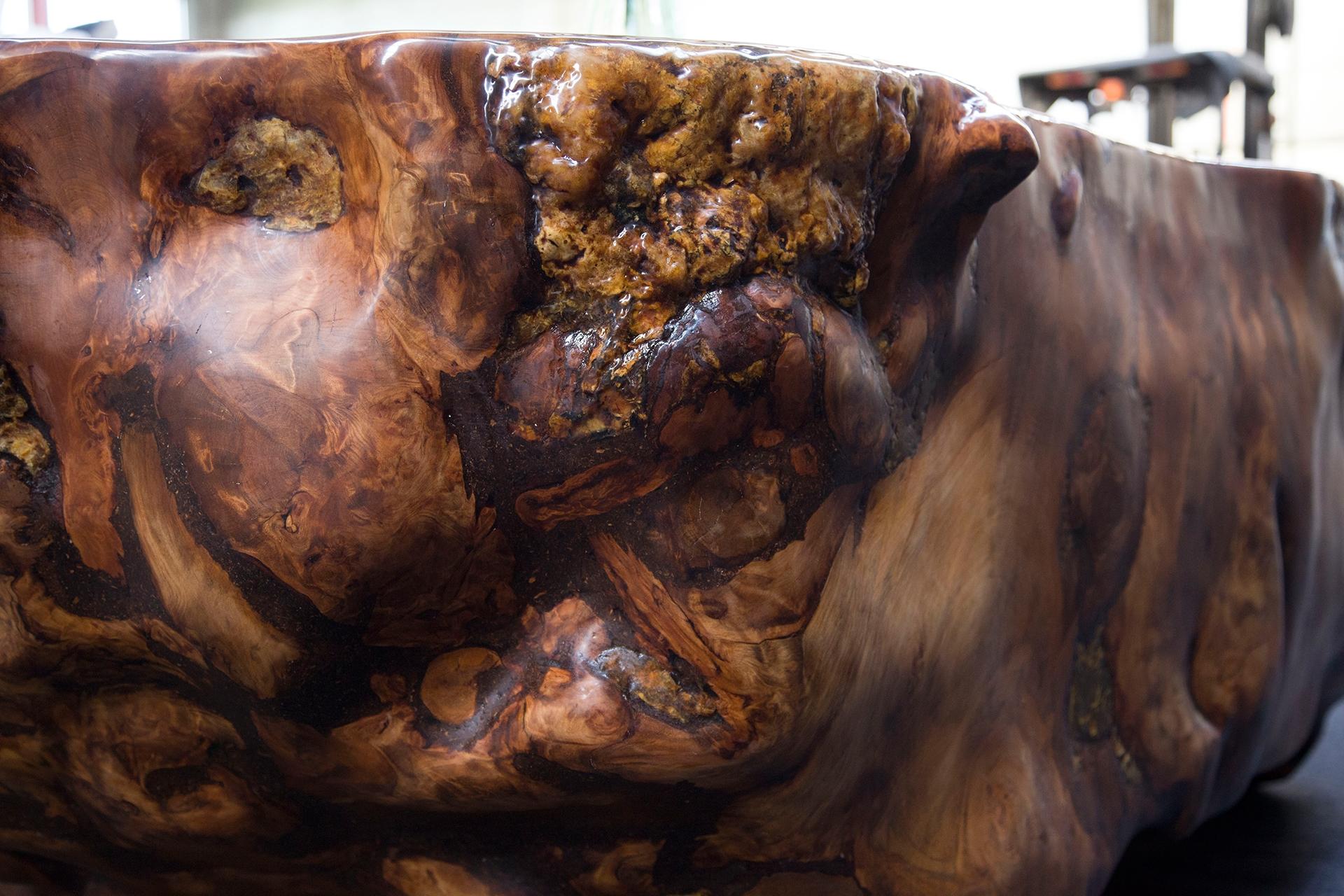 Table de salle à manger Kauri en bois massif de Kauri ancien en vente 9