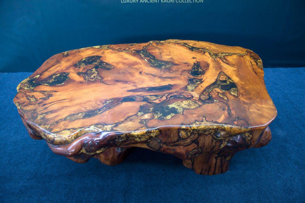 Kauri Dining Table in Solid Ancient Kauri Wood For Sale at 1stDibs