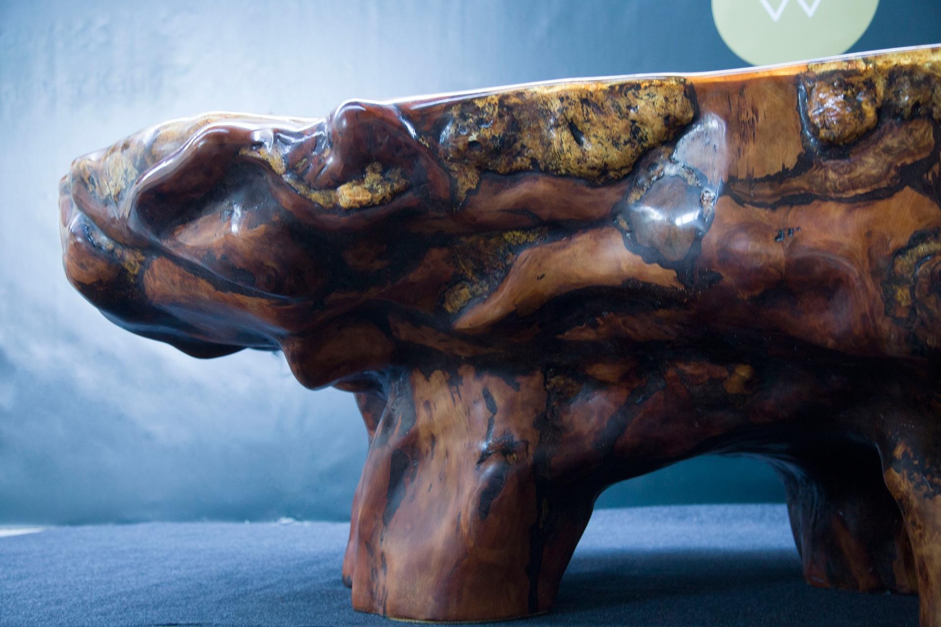 Table de salle à manger Kauri en bois massif de Kauri ancien  en vente 12