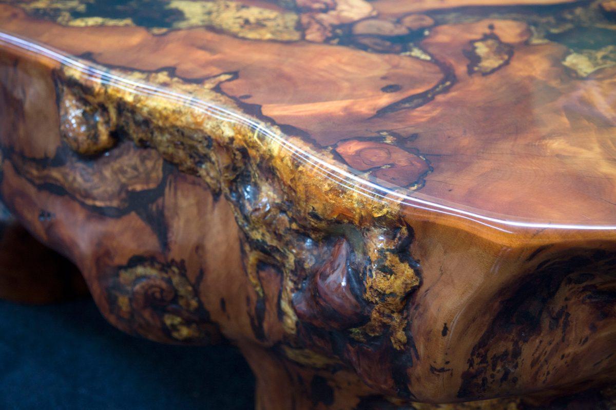 Table de salle à manger Kauri en bois massif de Kauri ancien  en vente 1