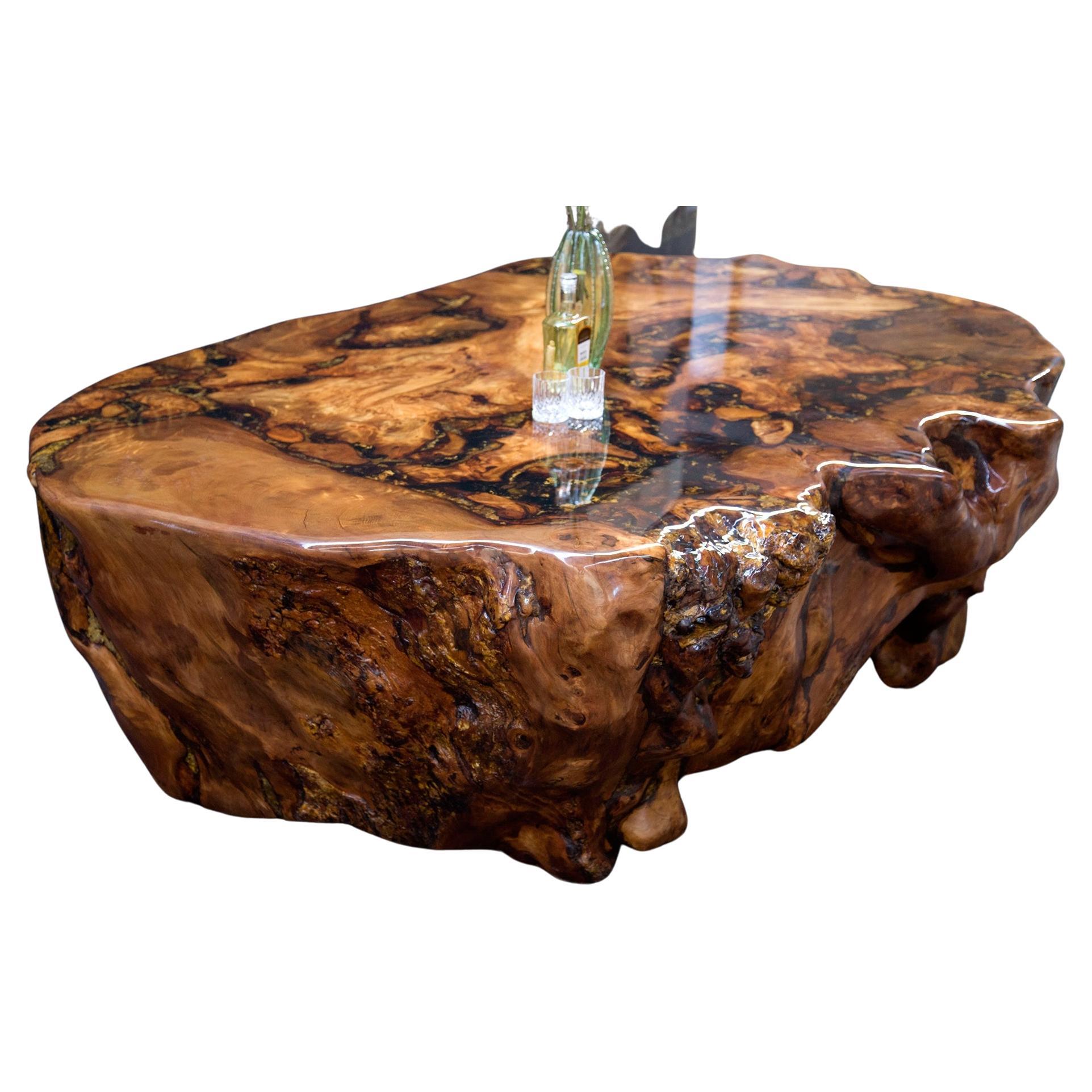 Tavolo da pranzo Kauri in legno massiccio di Kauri antico