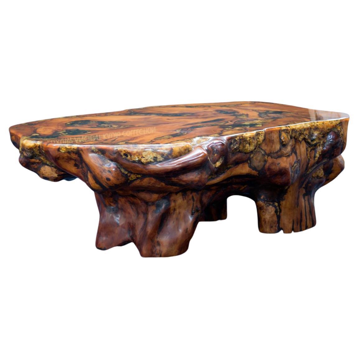 Kauri Dining Table in Solid Ancient Kauri Wood 