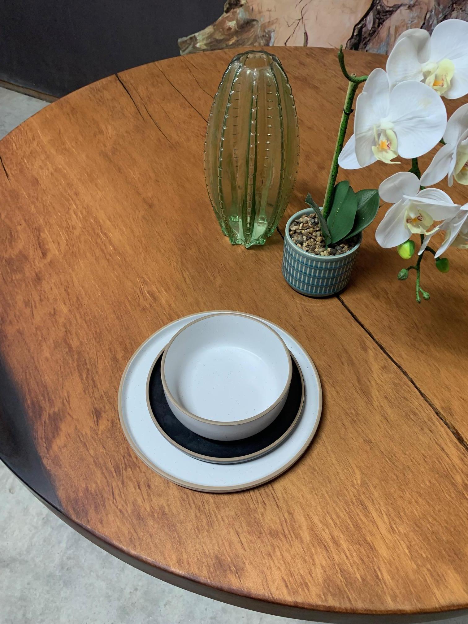 Kauri Round Dining Table 1.4m diameter in Solid Ancient Kauri Wood For Sale 4