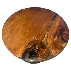 Kauri Round Dining Table 1.4m diameter in Solid Ancient Kauri Wood