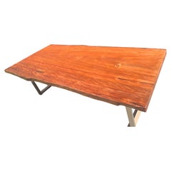 Kauri Round Dining Table 2.4m x 1.2m in Solid Ancient Kauri Wood
