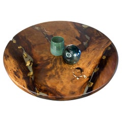 Kauri Round Dining Table in Solid Ancient Kauri Wood