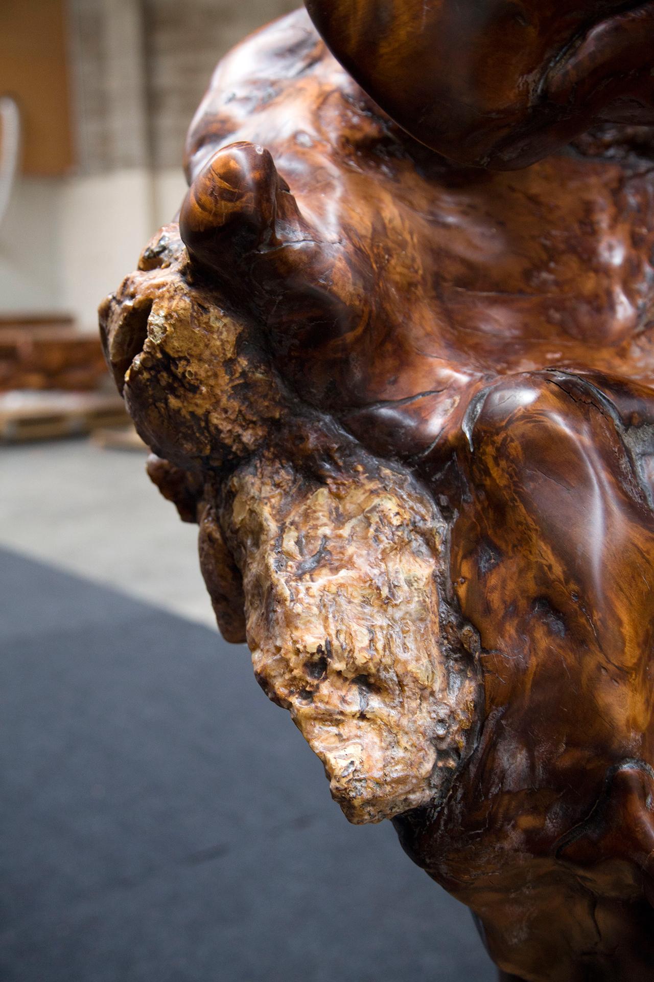 Kauri Sculpture in Solid Ancient Kauri Wood In New Condition For Sale In Kumeu, NZ