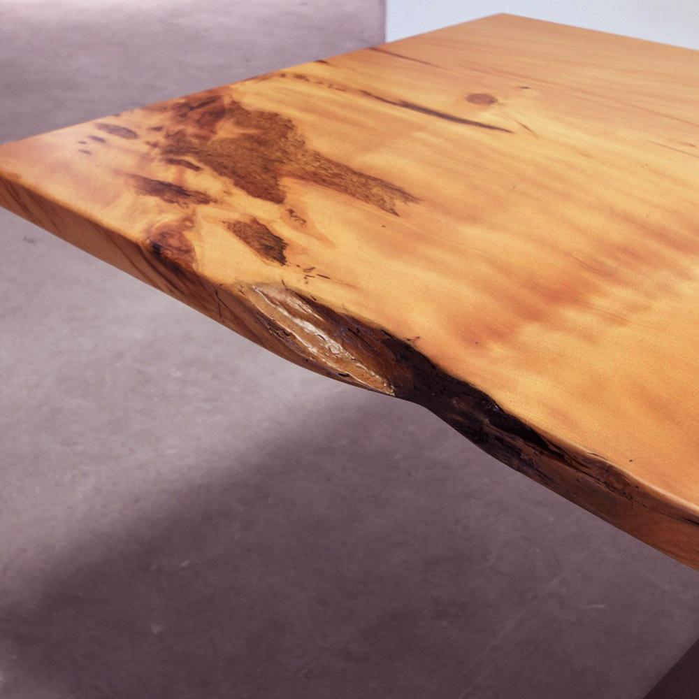 Contemporary Kauri Wood with Resin Dining Table