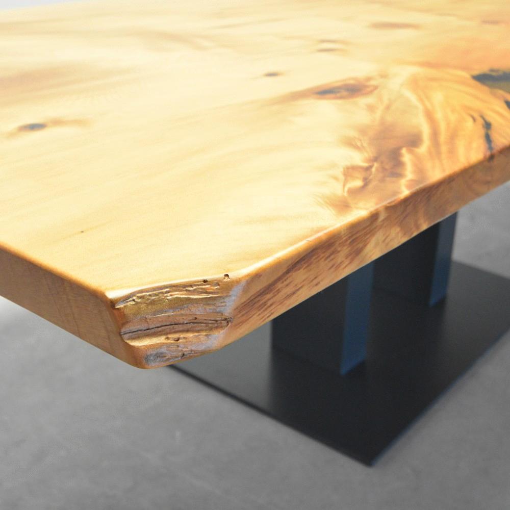 Contemporary Kauri Wood with Resin Dinning Table