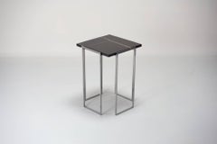 Kaus Cromo, Sahara Noir Side Table By DFdesignlab Handmade in Italy
