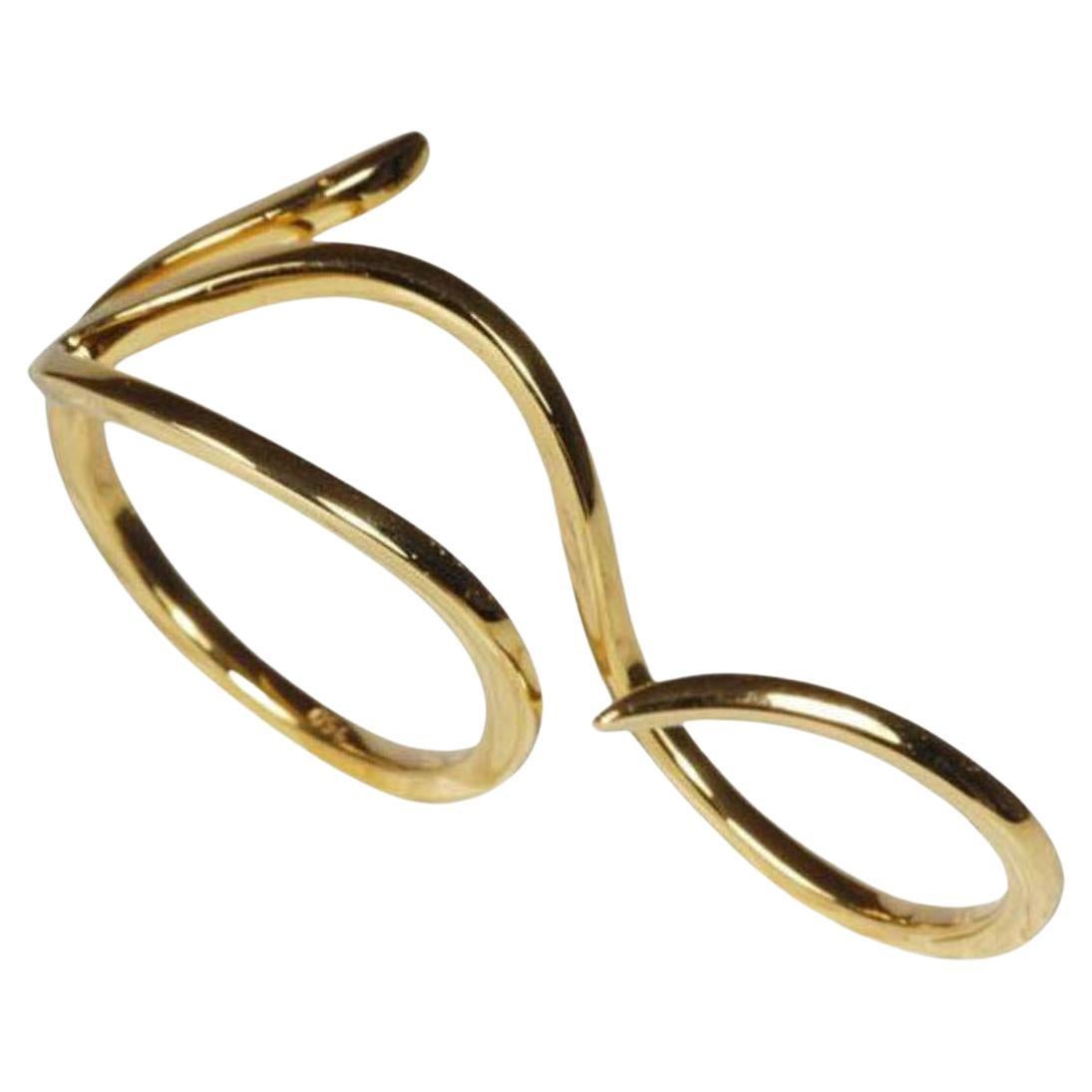 Kavant & Sharart 18k Yellow Gold Le Phoenix Double Wrap Ring For Sale