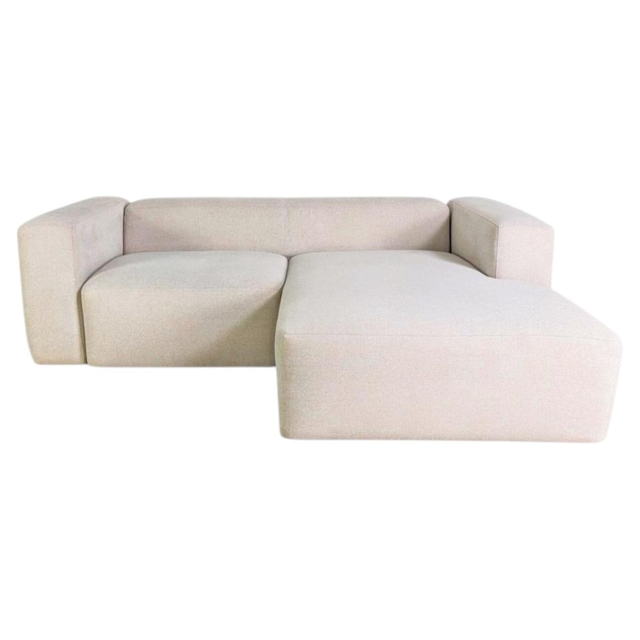 Kave Home Ecksofa Design Couch Blok Stoff grau Spanien