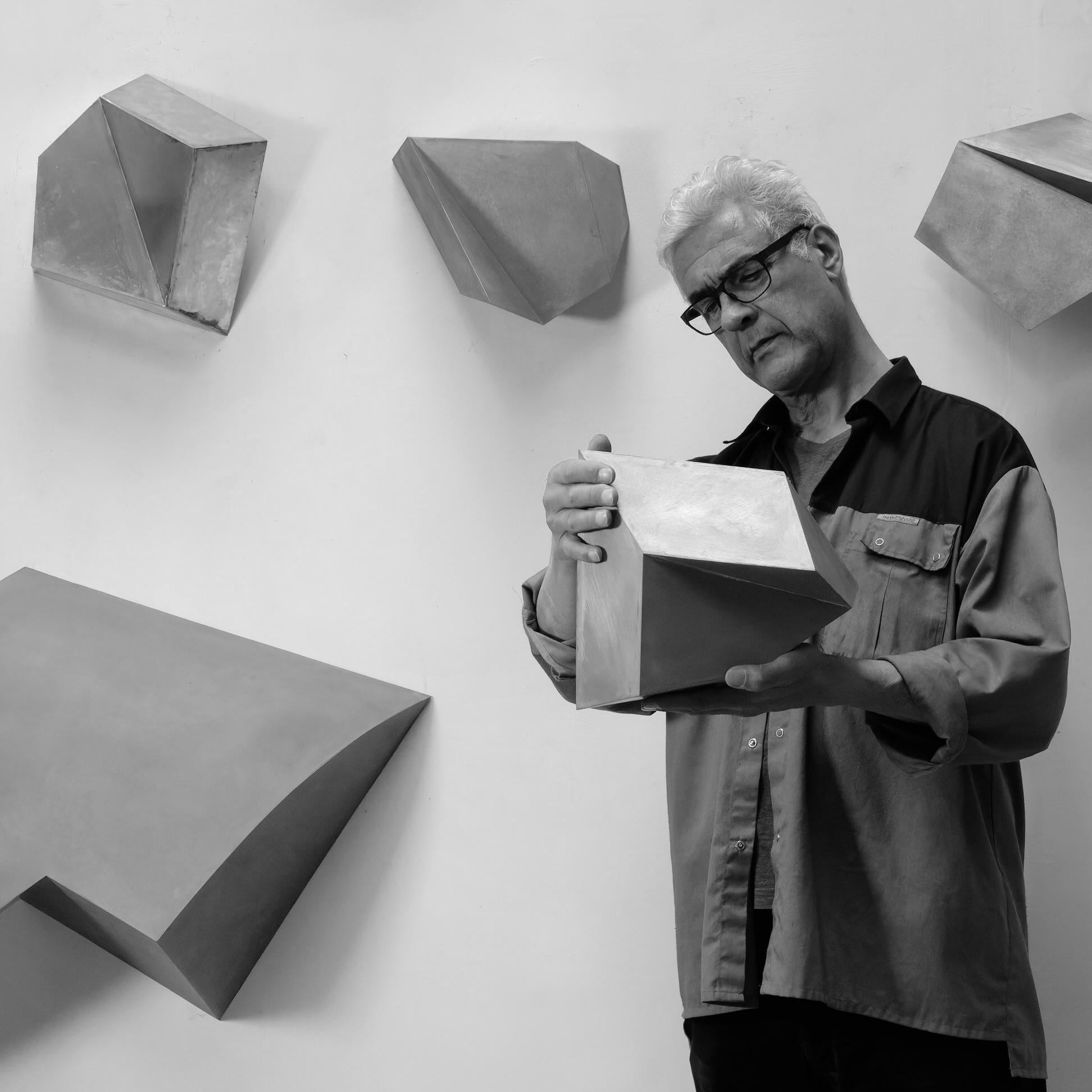 Minimaliste 'Kavel 8', sculpture de Simon Oud en vente