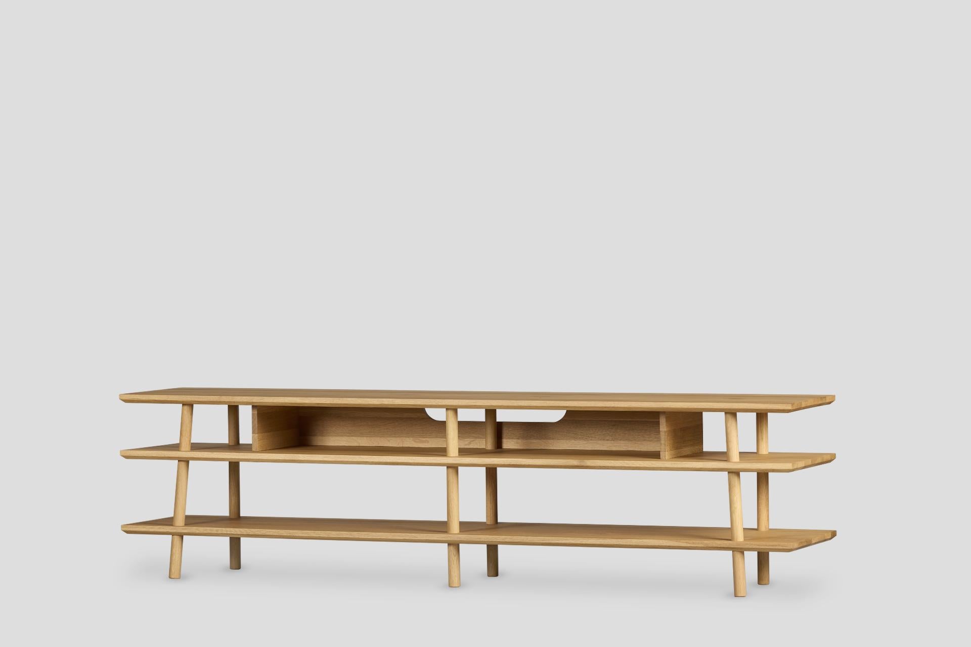 Mobile TV Kavel - Legno massiccio Oak, Vernice Naturale In condizioni Nuovo in vendita a Okmeydanı, TR