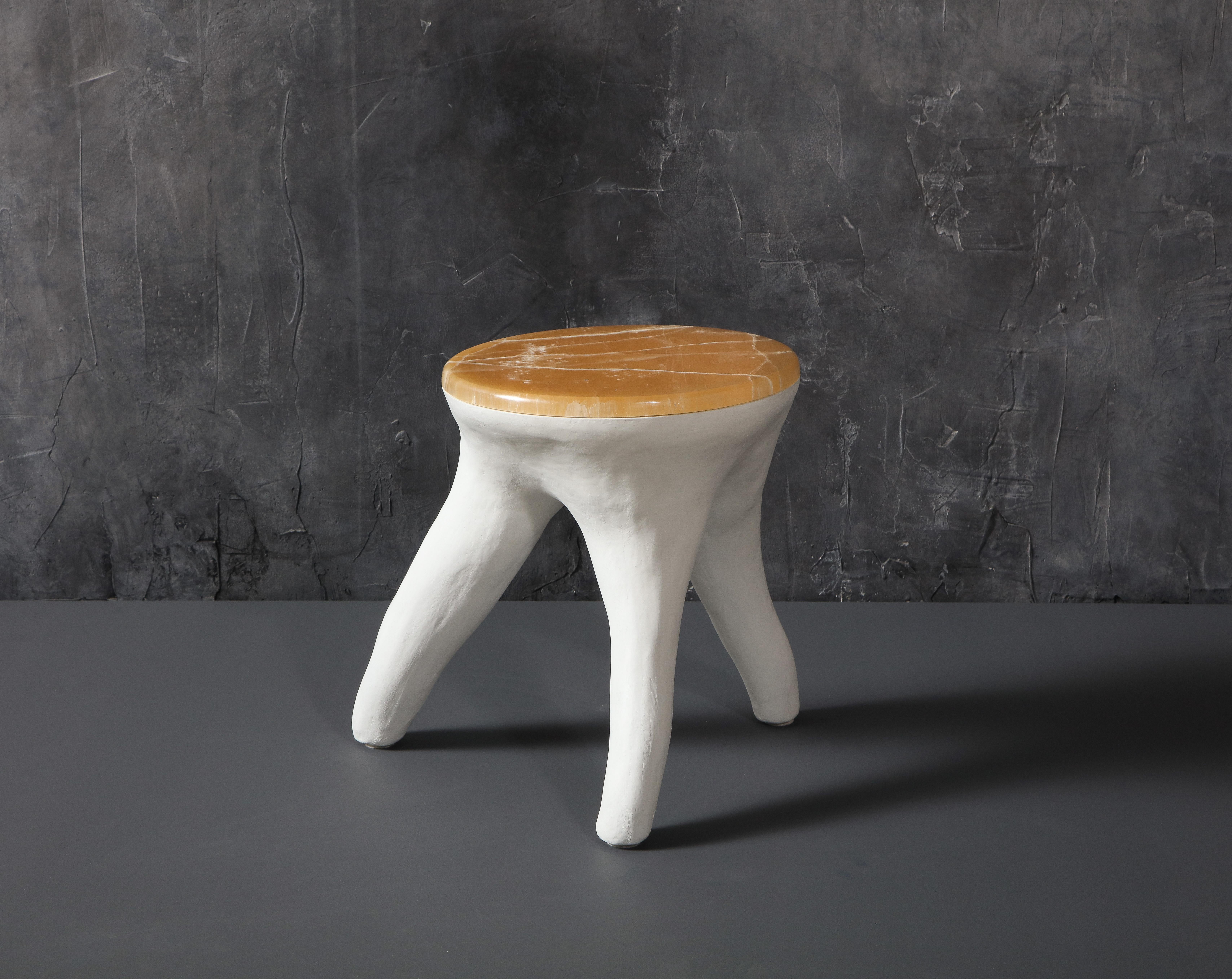 Patrick Weder
Kavrn Side Table / Stool, 2021
Polished concrete, amber onyx
(Concrete is sealed with wax for protection)
29 x 20 x 18 in (top 15 x 14 in).