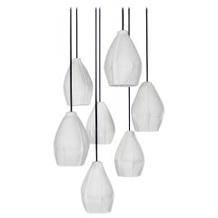 Kawa Pendant Cluster from Souda, Cluster of 7, Black Cord, Made to Order